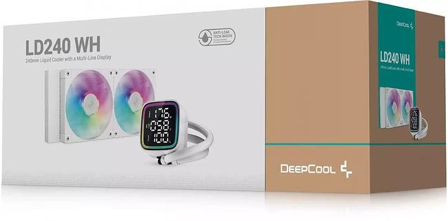 Система жидкостного охлаждения для процессора DeepCool LD240 WH белый (R-LD240-WHDMMN-G-1)