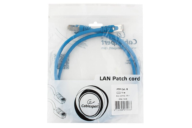 Патч-корд Cablexpert PP6-1M/B