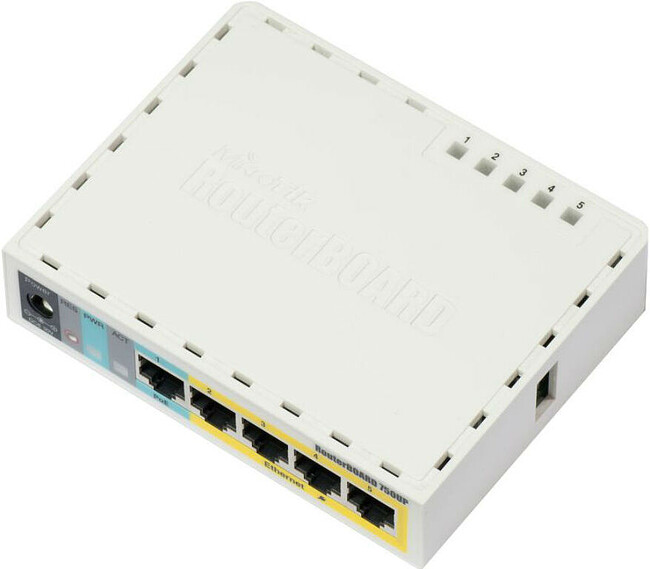 Маршрутизатор MikroTik RB750UPr2 (4UTP 10/100Mbps, 1WAN, USB, 1PoE)