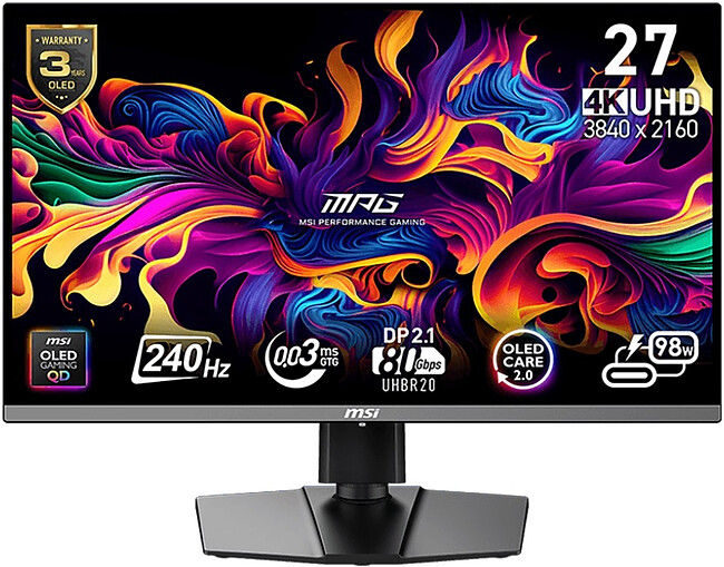 Монитор MSI MPG 272URX QD-OLED черный (9S6-3CD79A-068)