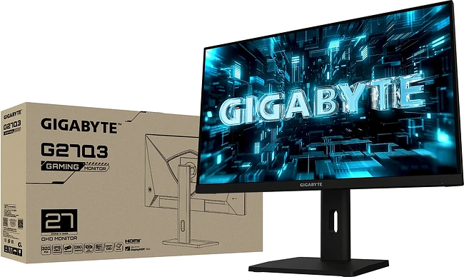 Монитор GigaByte G27Q3 черный (20VM0-G27Q3BC-4EKR)