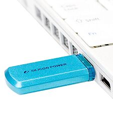 USB Flash-накопитель Silicon-Power Helios 101 64GB лазоревый (SP064GBUF2101V1B)