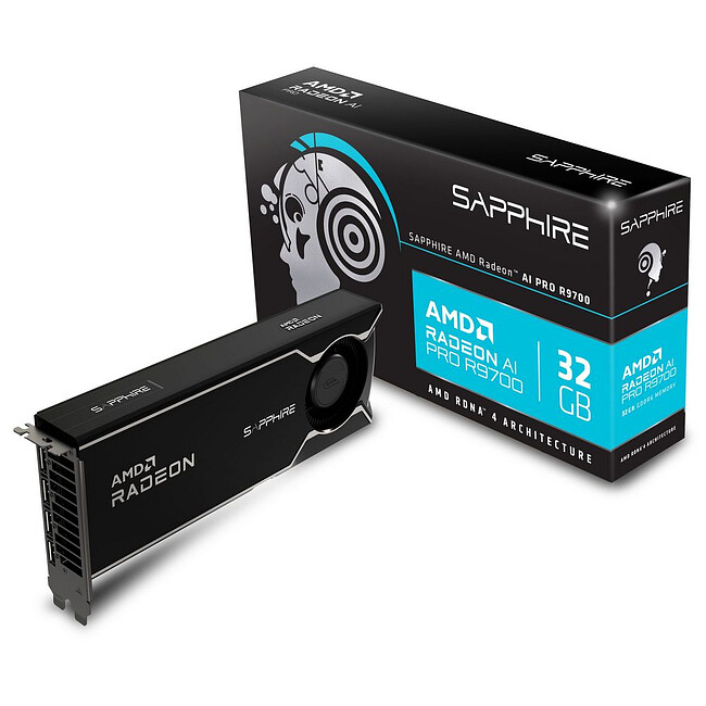 Видеокарта Sapphire AI Pro R9700 AI 32GB GDDR6 (32358-01-20G)