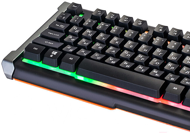 Клавиатура Oklick 710G Black Death черный/серый (476393)