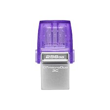 USB Flash-накопитель Kingston DataTraveler microDuo 3C 256Gb фиолетовый (DTDUO3CG3/256GB)