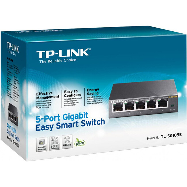 Коммутатор TP-Link TL-SG105E Коммутатор TP-Link TL-SG105E