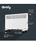 Конвектор Domfy DCW-CH1010 белый