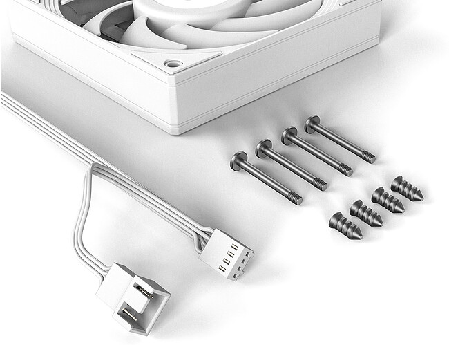 Вентилятор для корпуса ID-Cooling DF-125-W белый