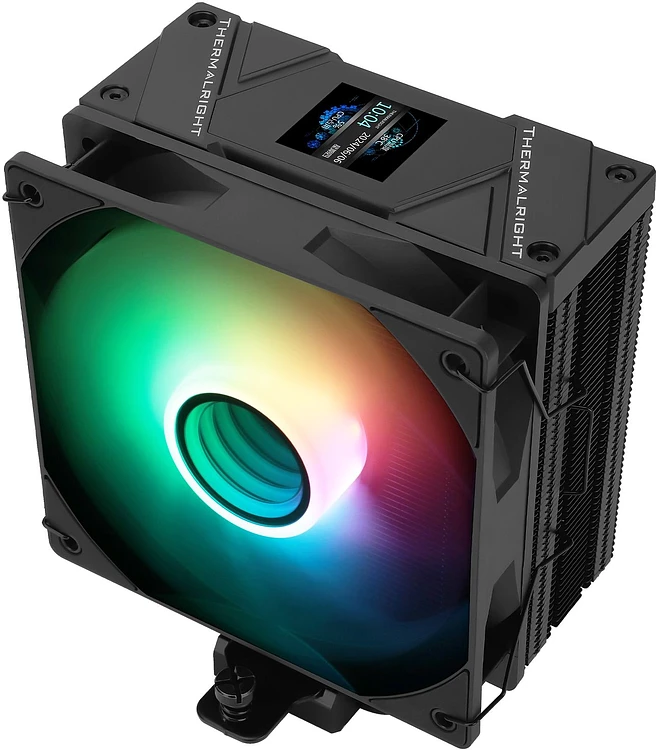Кулер для процессора Thermalright Assassin Spirit 120 Vision ARGB черный (AS120-VISION-BL-ARGB)