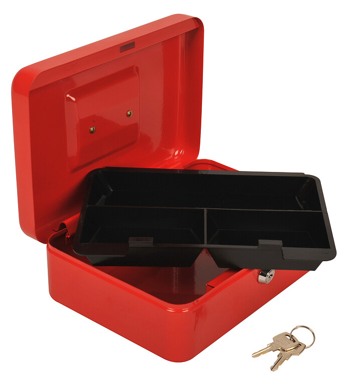 Ящик для денег Cactus CS-CB-003RD красный