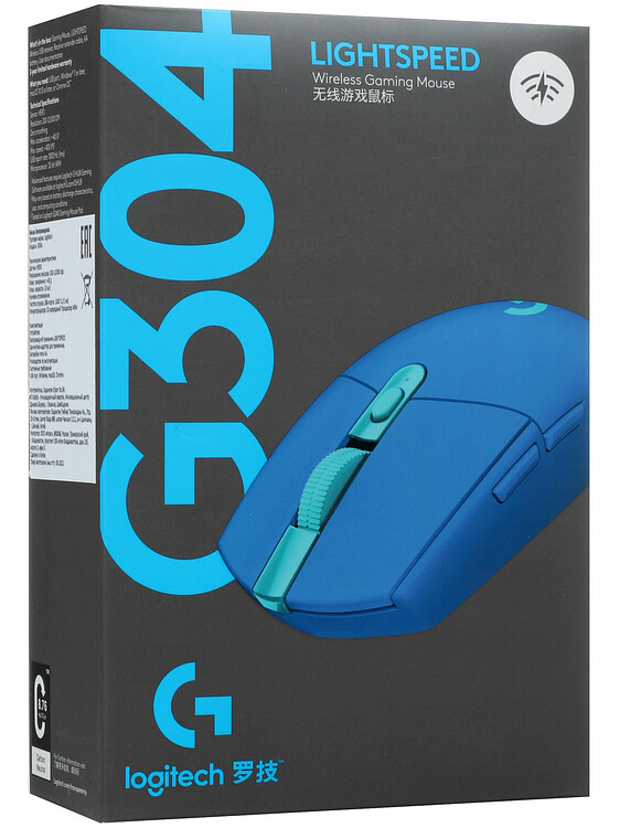 Мышь Logitech G304 Lightspeed синий (910-006018)