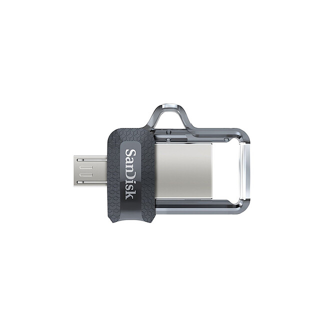 USB Flash-накопитель SanDisk Ultra Dual Drive M3.0 128GB черный/серый (SDDD3-128G-G46)