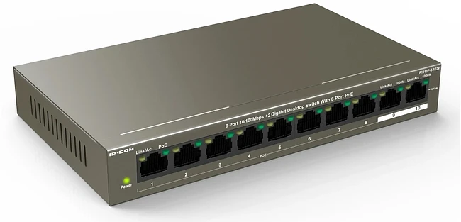 Коммутатор IP-Com F1110P-8-102W