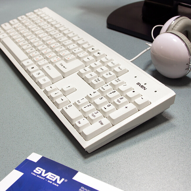 Клавиатура Sven Standard 303 USB White