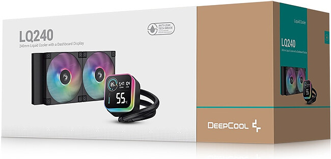Система жидкостного охлаждения для процессора DeepCool LQ240 Black (R-LQ240-BKLSMW-G-1)