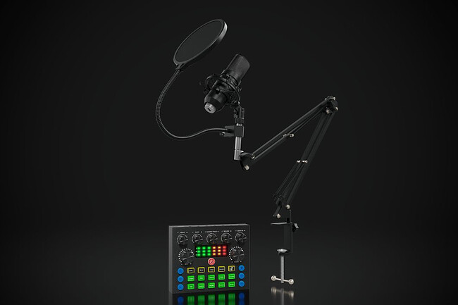 Микрофон Oklick SM-600G черный (1796784)