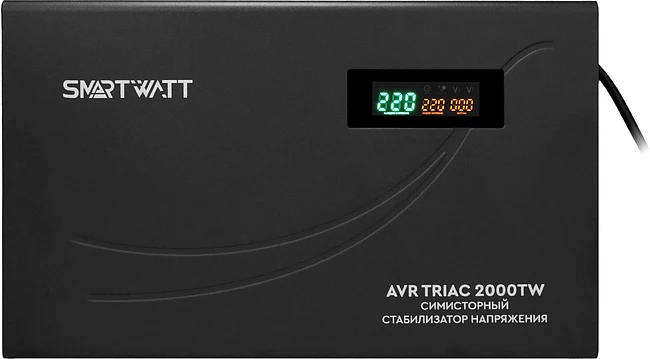 Стабилизатор напряжения Smartwatt AVR Triac 2000TW черный (4512020380003)