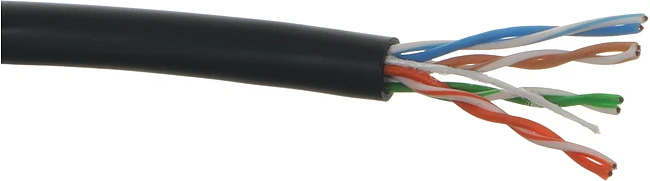 Кабель информационный NTSS NTSS-OUT-UTP4-5Е-PE-BL черный