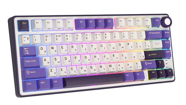 Клавиатура Royal Kludge R75 K Silver switch/Blackberry