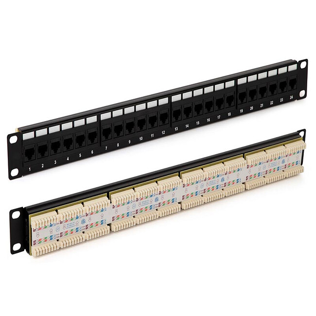 Патч-панель Hyperline PP3-19-24-8P8C-C5E-110D Патч-панель Hyperline PP3-19-24-8P8C-C5E-110D