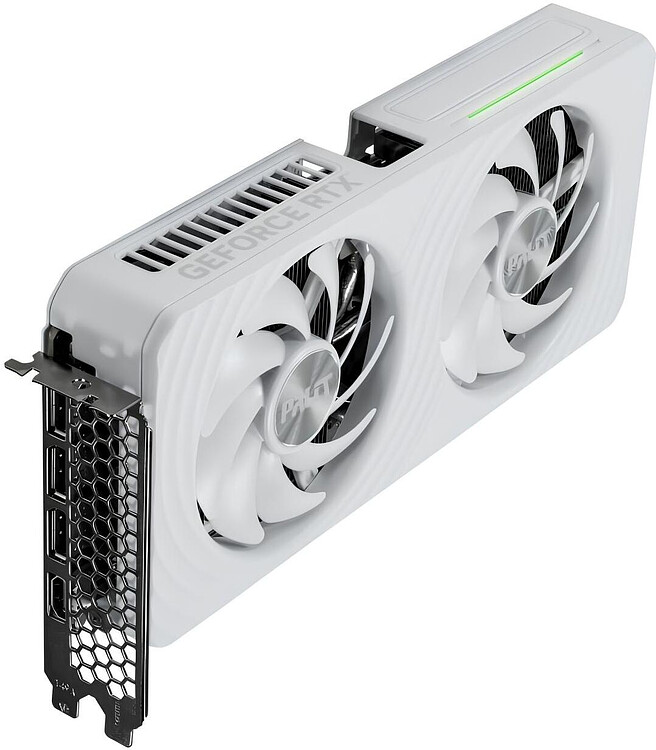 Видеокарта Palit GeForce RTX 5060 Ti OC 16GB GDDR7 белый (NE7506TU19T1-GB2061M)