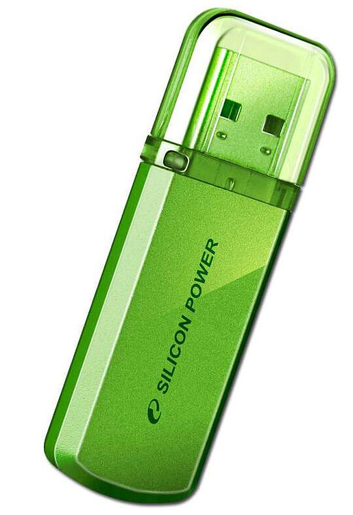 USB Flash-накопитель Silicon-Power Helios 101 8Gb Green (SP008GBUF2101V1N)