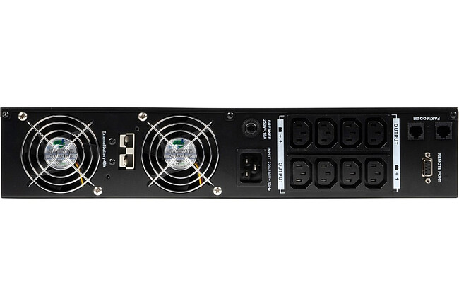 Источник бесперебойного питания Бастион Rapan-UPS 2000-Rack-IN-4X9-E черный (8959)