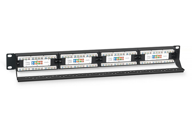 Патч-панель Cabeus PL-24-Cat.5e-Dual