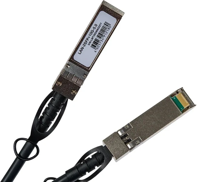 Кабель прямого подключения Lanmaster LAN-2SFP+10G-5.0 черный