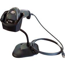 Сканер штрих-кода Zebra DS2208-SR черный с подставкой (DS2208-SR7U2100SGW)
