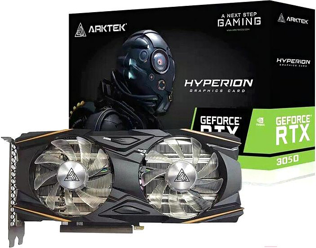 Видеокарта Arktek GeForce RTX 3050 8GB GDDR6 (AKN3050D6S8GH1)
