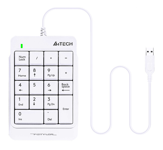 Цифровой блок A4Tech Fstyler USB White (FK13P)