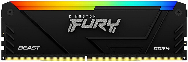 Оперативная память Kingston Fury Beast Black RGB XMP 16GB DDR4 (KF432C16BB12A/16)