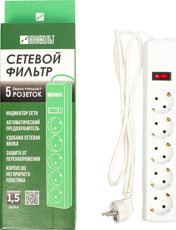 Сетевой фильтр Юнивольт 00-00000389