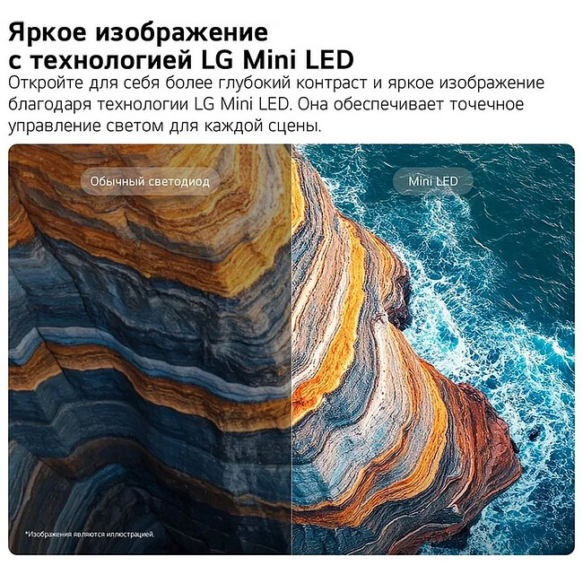Телевизор LG 75QNED83B6A черный титан