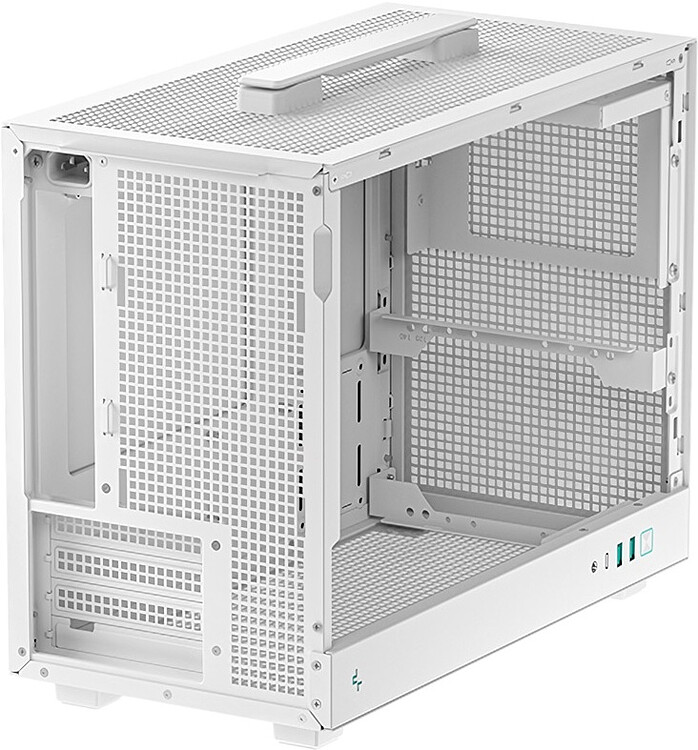 Корпус DeepCool CH160 Plus WH miniITX без БП белый (R-CH160-WHNGM0-G)