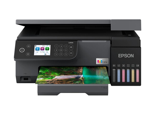 МФУ Epson EcoTank L8100 черный (C11CK94402)