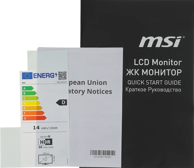 Монитор MSI Pro MP242L черный (9S6-3PD5CT-016)