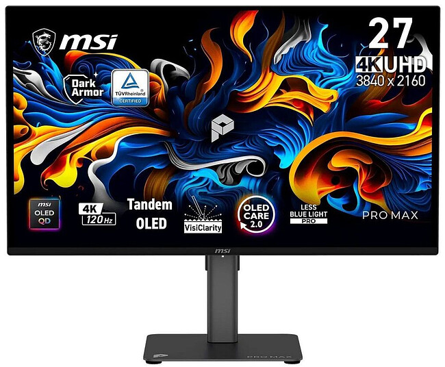 Монитор MSI Pro Max 271UPX12G QD-OLED Black (9S6-3PF8CA-020)