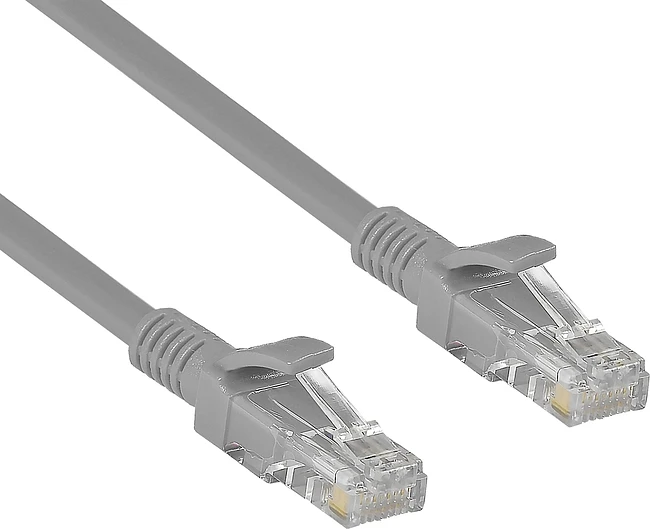Патч-корд Exegate UTP-RJ45-RJ45-5e-CU-0,5M-GY серый (EX282009RUS)