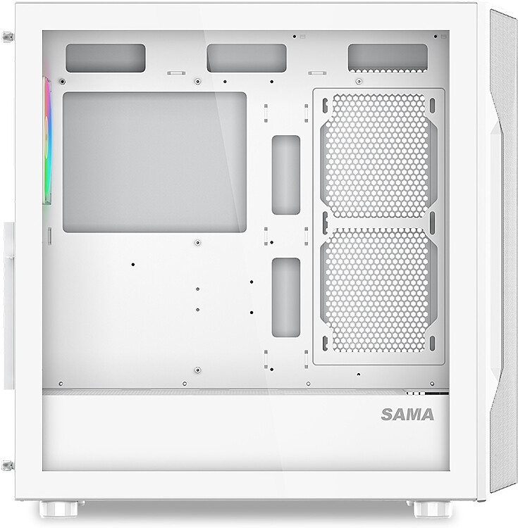 Корпус Sama S40 WH ATX без БП белый (S40-WHAPA4X1-GL)