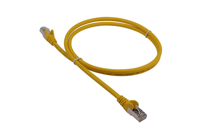 Патч-корд Lanmaster LAN-PC45/S5E-0.5-YL желтый