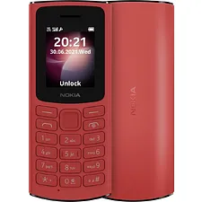 Мобильный телефон Nokia 106 DS TA-1564 красный (1GF019BPB1C02)