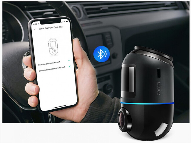 Автомобильный видеорегистратор 70mai Dash Cam Omni X200-64G Black