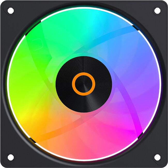 Комплект вентиляторов для корпуса Ocypus Gamma F12 Elite BK ARGB Reverse Blade 3 IN 1 Black (Gamma-F12-BK3AM01E-GL)
