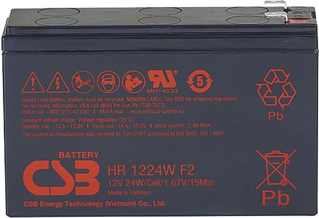 Аккумулятор для ИБП CSB HR1224W F2
