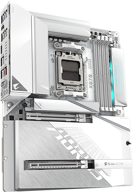 Материнская плата GigaByte X870 Aorus Stealth Ice rev. 1.0
