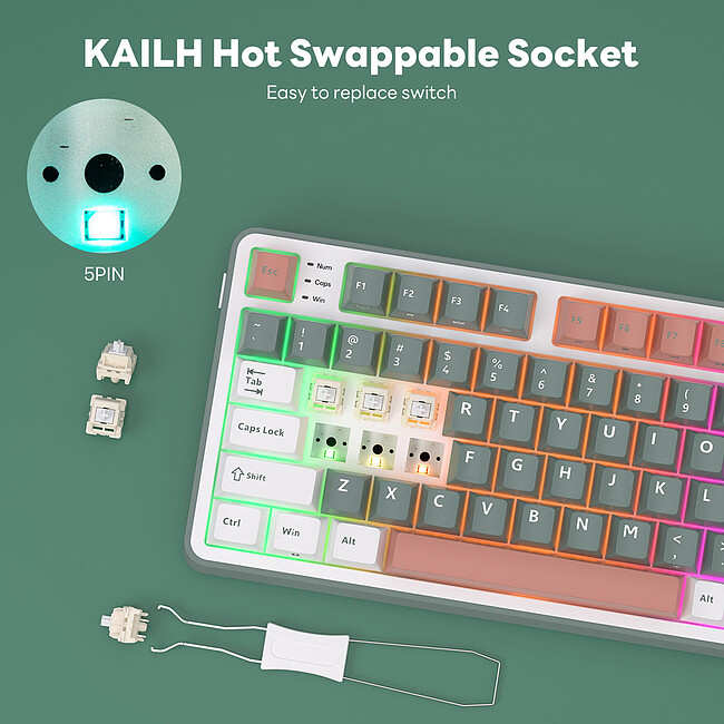 Клавиатура Royal Kludge RK-S98 Brown switch/Camping