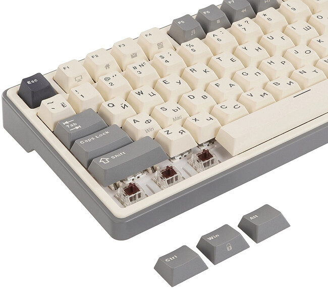 Клавиатура Royal Kludge RK R87 Pro Half Grey/Brown switch