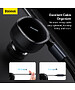Автомобильное зарядное Baseus Enjoyment Retractable 2-in-1+C 33W Black (C00035500111-00)